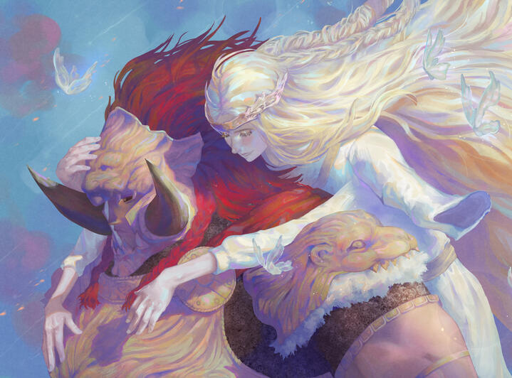 Fanart Poster (Elden Ring; Miquella & Radahn)