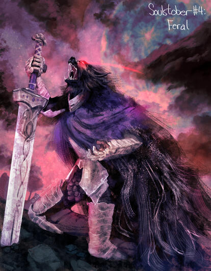 Fanart Print (Elden Ring; Blaidd)