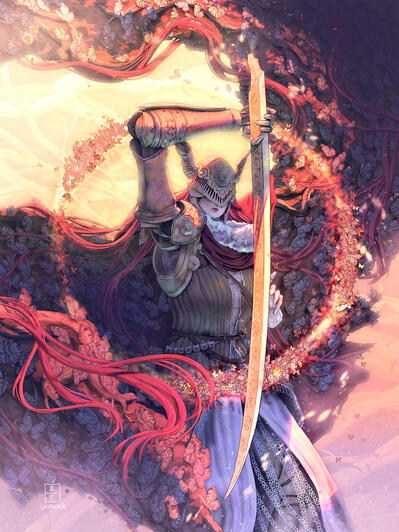 Fanart Poster (Elden Ring; Malenia)