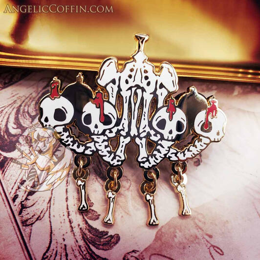 Enamel Pin "Bone Chandelier"