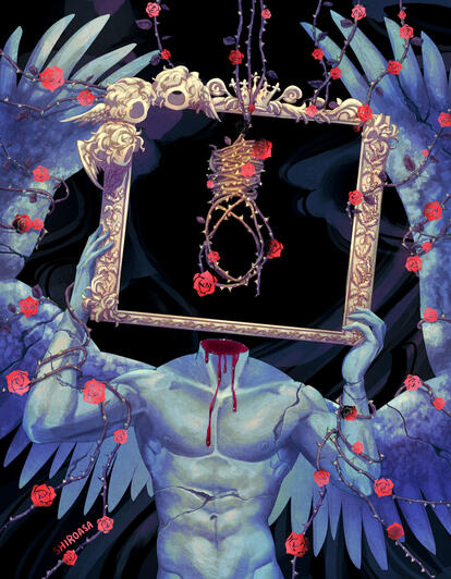 Red Foil Original Digital Print