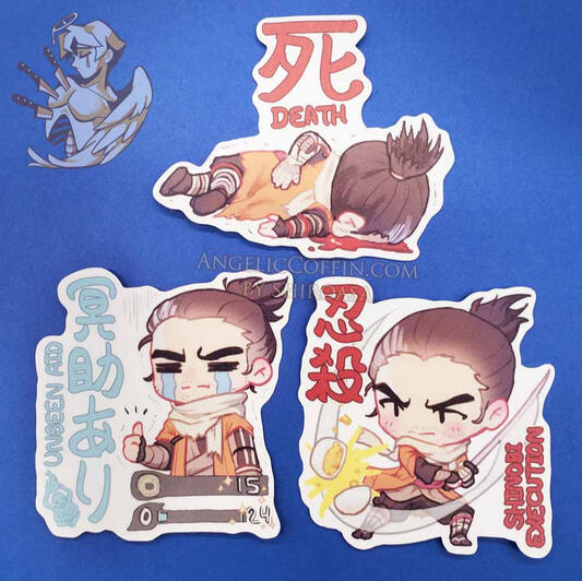 Fanart stickers (Sekiro: Shadows Die Twice)