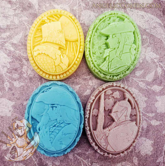 Various FromSoft cameo soap